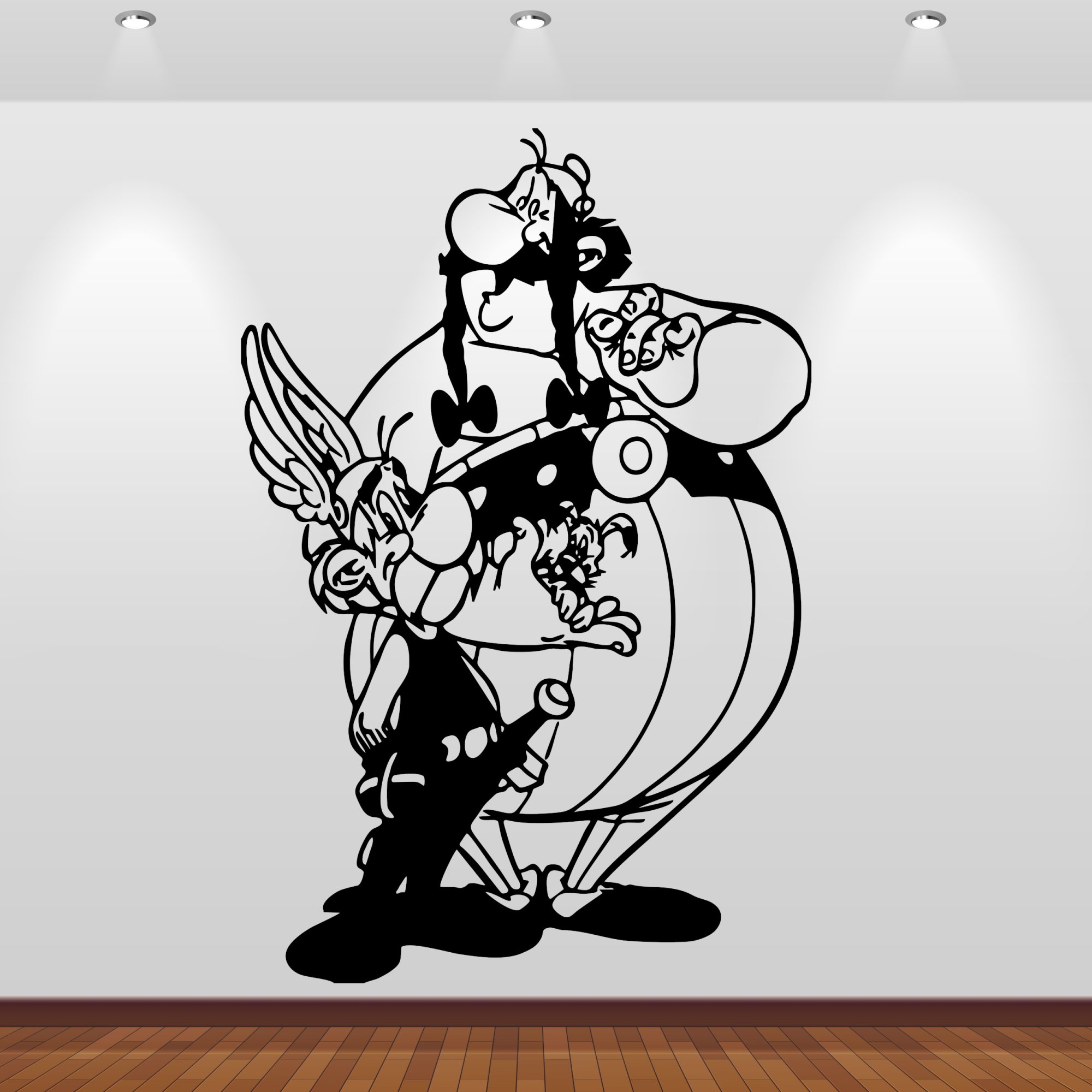 Wandaufkleber 46228 Asterix und Obelix mit Idefix
